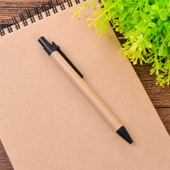 廣告筆-按壓式環保紙筆管推薦禮品-單色原子筆-採購客製印刷贈品筆_6