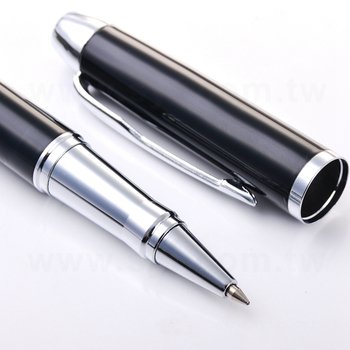 廣告金屬中性筆-開蓋式亮黑筆桿原子筆-採購批發製作贈品筆_2