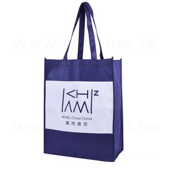 不織布環保購物袋-厚度80G-尺寸W31xH40xD17cm-單面單色印刷_0