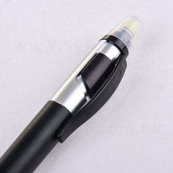 觸控筆-按壓式原子筆附螢光筆-採購客製印刷贈品筆-可印刷logo_1