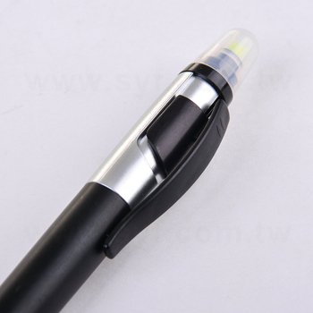 觸控筆H-按壓式原子筆附螢光筆-採購客製印刷贈品筆-可印刷logo_1
