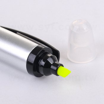 觸控筆H-按壓式原子筆附螢光筆-採購客製印刷贈品筆-可印刷logo_3