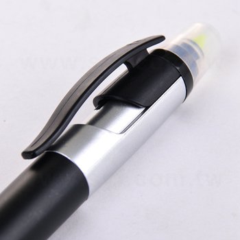 觸控筆-按壓式原子筆附螢光筆-採購客製印刷贈品筆-可印刷logo_2