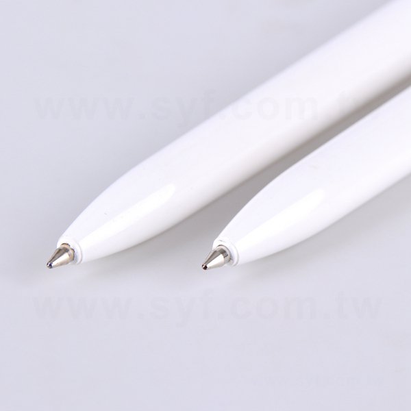廣告筆-造型白透明桿單色原子筆_3