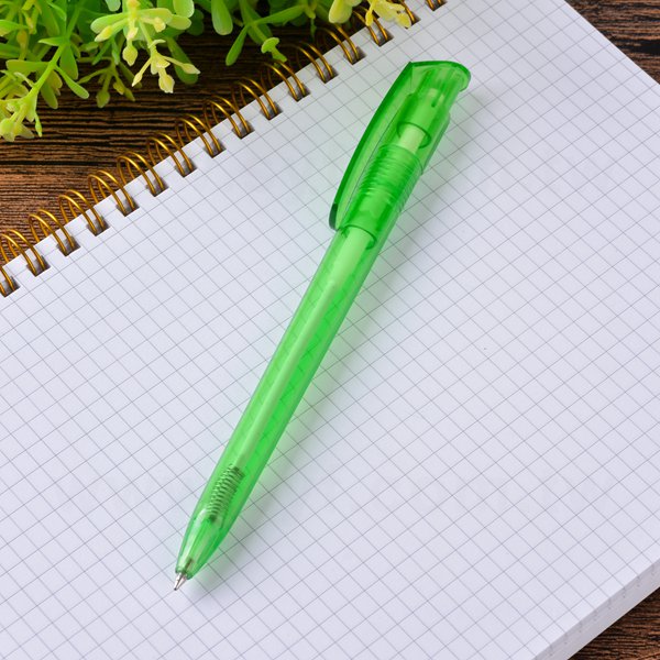 廣告筆-造型透明桿單色原子筆_4