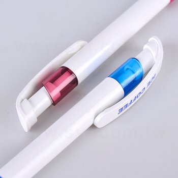 廣告筆-造型防滑白桿單色原子筆-二款筆桿可選-工廠客製化印刷贈品筆_3