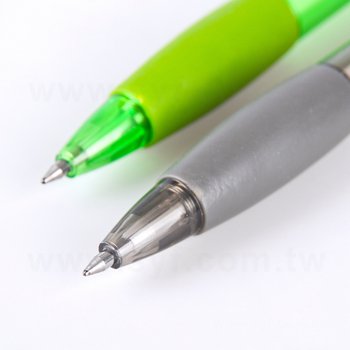 廣告筆-造型防滑白透明桿單色原子筆-二款筆桿可選-工廠客製化印刷贈品筆_4