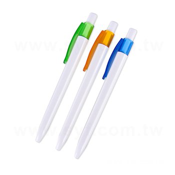 廣告筆-造型白桿單色原子筆-二款筆桿可選-客製化印刷贈品筆_1