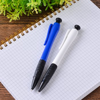 廣告筆-按壓式防滑筆套推薦禮品-單色原子筆-客製化贈品筆_5