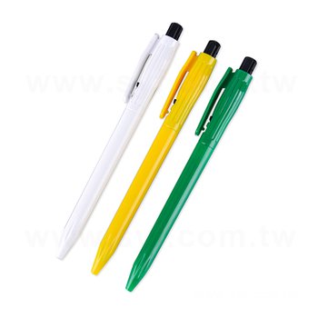 廣告筆-按壓式環保筆管推薦禮品-單色原子筆-採購客製logo印刷贈品筆_1