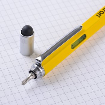 觸控筆-旋轉式測量尺-金屬筆管原子筆可印刷logo_4