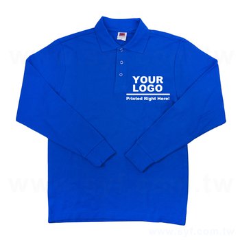 全棉成人長袖POLO衫-可客製化衣服訂作/印刷企業LOGO或宣傳標語_0