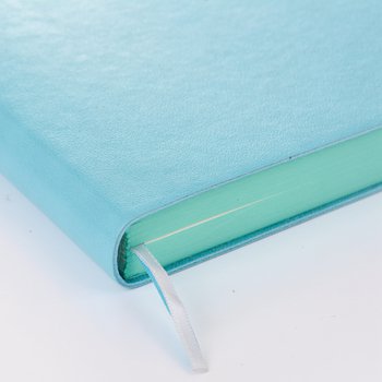 時尚壓紋工商日誌-尺寸10.5x15cm直式PU筆記本-可訂製內頁及客製化加印LOGO-藍綠_9