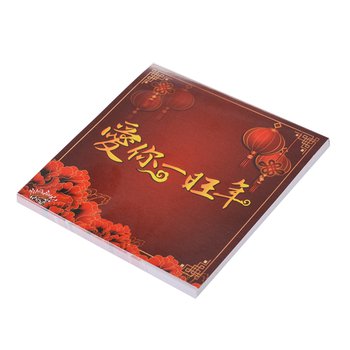 250G雙面上膜便利貼-內頁單面彩色印刷製作10x10cm彩色封面-memo客製便利貼_0