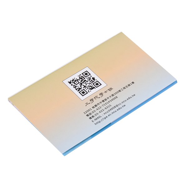 直式封卡便利貼-二合一N次貼可印刷-封面雙面彩色雙面上霧膜-2