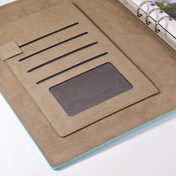 16K簡約典雅工商日誌-三折式金屬磁扣活頁筆記本-可訂製內頁及客製化LOGO_5