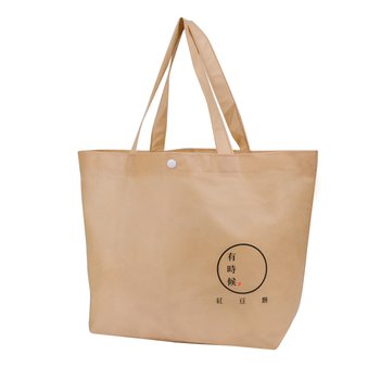 不織布環保購物袋-厚度80G-尺寸W42xH27xD15-單面雙色印刷(塑膠扣)-推薦款_0
