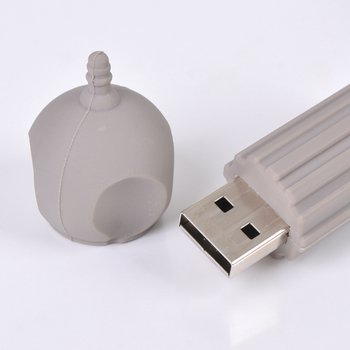 隨身碟-造型USB禮贈品-三信家商校徽造型PVC隨身碟-客製隨身碟容量_1