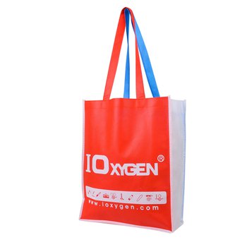 不織布環保購物袋-厚度80G-尺寸W30xH36xD11cm-雙色雙面不共版印刷_1