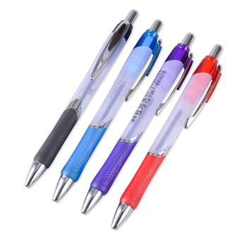 廣告筆-單色按壓式金屬夾牛奶管中油筆-單色原子筆-採購訂製贈品筆_0