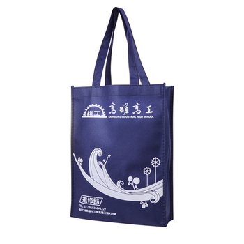 不織布環保購物袋-厚度80G-尺寸W26xH34xD9cm-單面單色印刷_0