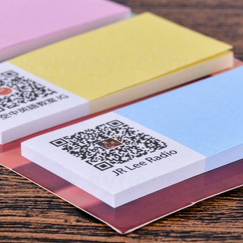 直式便利貼-底卡彩色印刷上亮膜-3x6..5cm三款圖彩色印刷便利貼_3