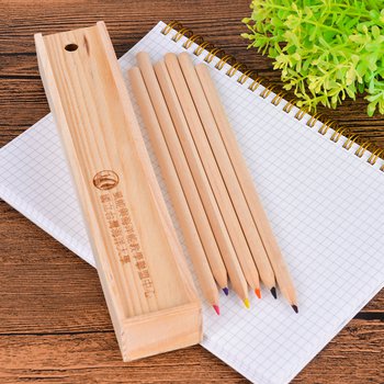 12色長彩色鉛筆-木盒廣告印刷禮品-環保廣告筆-客製印刷贈品筆_4