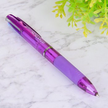 多色廣告筆-半透明筆管三色筆芯商務禮品-多色原子筆-採購客製印刷贈品筆_4