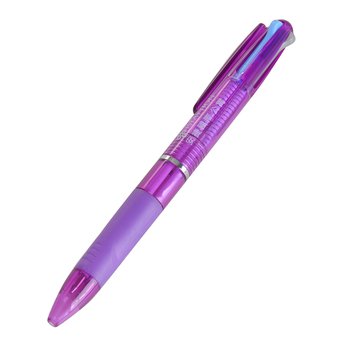 多色廣告筆-半透明筆管三色筆芯商務禮品-多色原子筆-採購客製印刷贈品筆_0