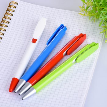 廣告筆-按壓式塑膠筆管推薦禮品-單色原子筆-客製化贈品筆_5
