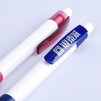 廣告筆-按壓式防滑筆套推薦禮品-單色原子筆-客製化採購贈品筆_2