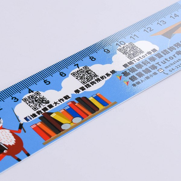15cm廣告尺-可客製化印刷500P合成卡材質卡尺-畢業禮物首選-4
