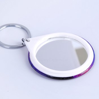 鏡子鑰匙圈-44mm圓形胸章製作-企業禮贈品客製化胸章設計_2