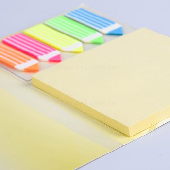 二合一五色標便利貼-封面彩印便利貼-製作-7.5x7.5內頁無印刷-memo-彩色印刷便利貼_3