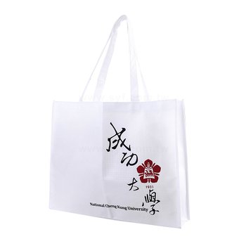 不織布環保購物袋-厚度100G-尺寸W45xH35xD10cm-雙面雙色印刷_0