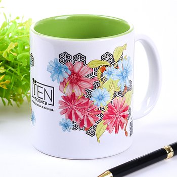 色釉內彩馬克杯(綠色)-可客製化印刷企業LOGO或宣傳標語_5