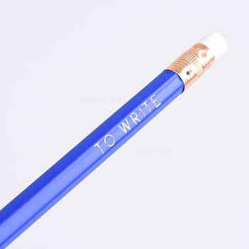 鉛筆-原木環保禮品-六角短筆桿印刷廣告筆-附橡皮擦頭-採購批發製作贈品筆_1