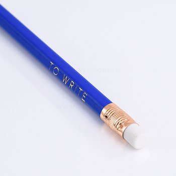 鉛筆-原木環保禮品-六角短筆桿印刷廣告筆-附橡皮擦頭-採購批發製作贈品筆_2