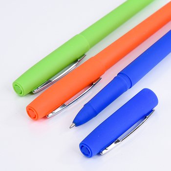 廣告筆-霧面亮彩中性筆禮品-單色原子筆-商務訂製贈品筆_1