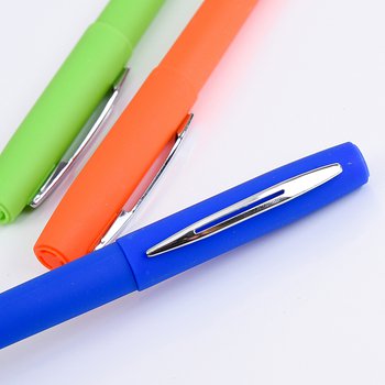 廣告筆-霧面亮彩中性筆禮品-單色原子筆-商務訂製贈品筆_2