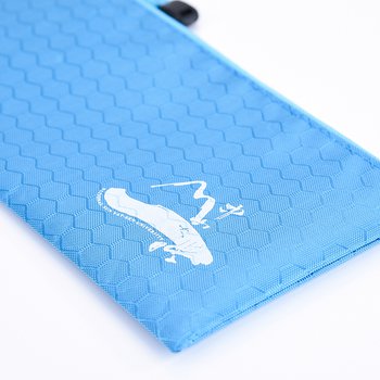 拉鍊袋-牛津布足球紋筆袋W24xH12cm-網版印刷-可印刷logo_1