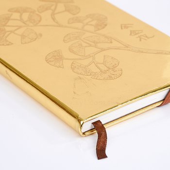 筆記本-尺寸25K金色精裝硬殼+鬆緊帶-封面烙印-內頁模造紙-客製化記事本_4