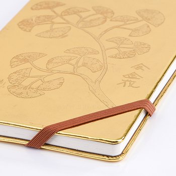 筆記本-尺寸25K金色精裝硬殼+鬆緊帶-封面烙印-內頁模造紙-客製化記事本_5