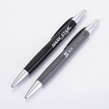 廣告筆-單色按壓式磨砂管原子筆-單色原子筆-採購訂製贈品筆_2