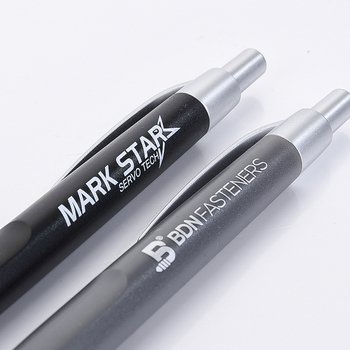 廣告筆-單色按壓式磨砂管原子筆-單色原子筆-採購訂製贈品筆_3