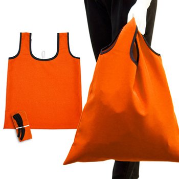 單價最低-手提摺疊環保袋-150D斜紋布/可選色-單面單色印刷購物袋_2