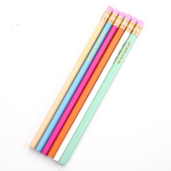 鉛筆-六角橡皮擦頭印刷筆桿禮品-廣告環保筆-客製化印刷贈品筆_0