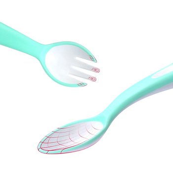 塑料餐具2件組(兒童餐具)-叉.匙-附透明塑膠收納盒-掛勾設計_1