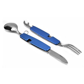 1件組多功能組合不鏽鋼餐具(可折疊餐具)-叉.匙.刀.開瓶器-掛勾設計-無收納盒_0