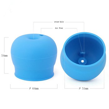可插吸管矽膠彩色杯蓋-可加印LOGO客製化印刷_1